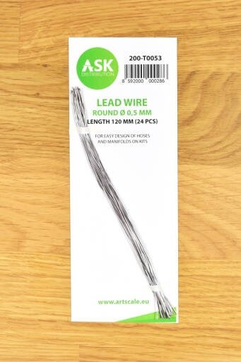 ASK T0053 Lead Wire Round Ø 0,5 mm x 120 mm (24 pcs)