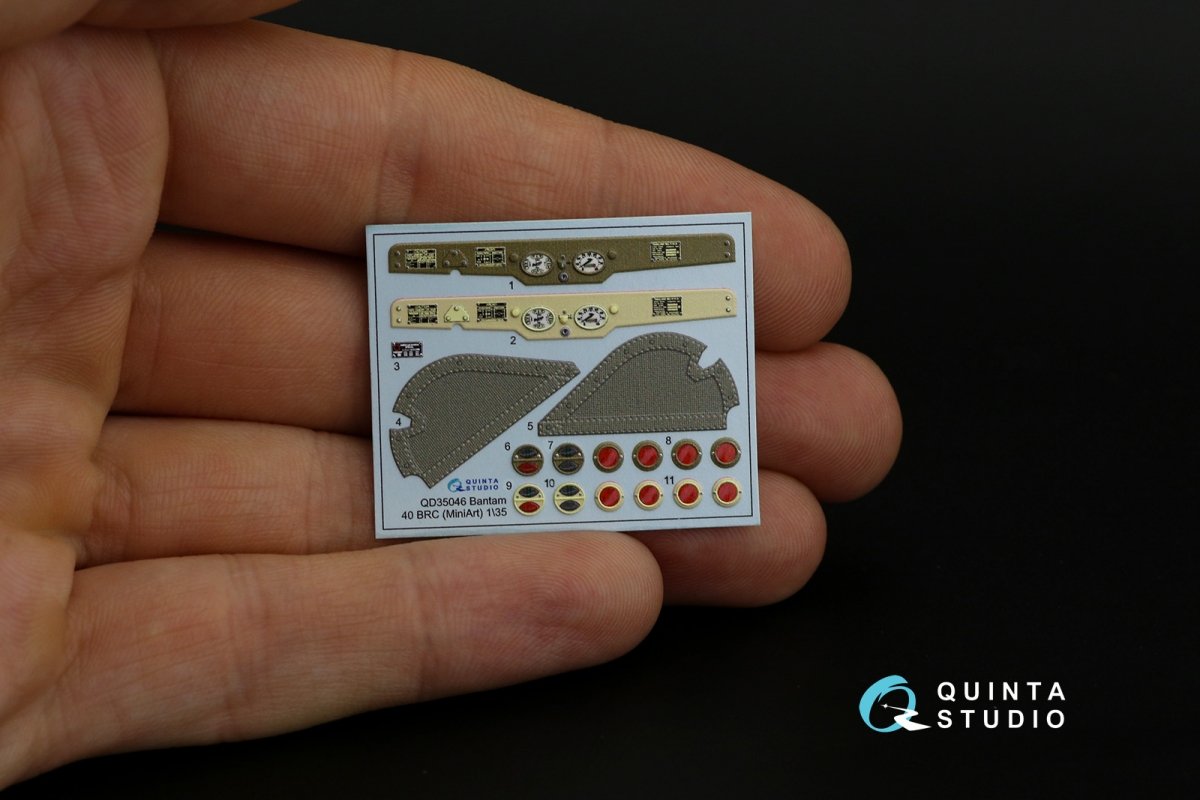 Quinta Studio QD35046 Bantam 40 BRC 3D-Printed &amp;amp; coloured Interior on decal paper ( Mini Art ) 1/35 – imagen 8