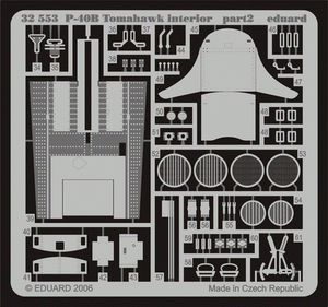 Eduard 32553 P-40B interior 1/32 TRUMPETER – zdjęcie 2