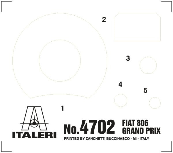 Italeri 4702 FIAT 806 GRAND PRIX 1/12 – Bild 25