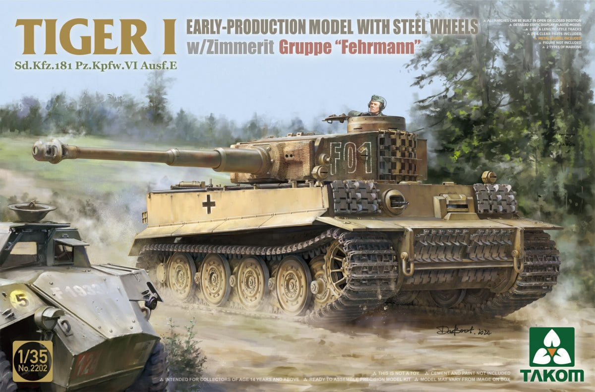 Takom 2201W Double Tiger I Box Limited Edition (Early And Late/Late Command/Michael Wittmann And Michael Wittmann) 1/35 – zdjęcie 4