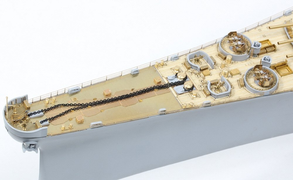 Pontos 37026FN USS BB-63 Missouri 1945 Advanced Detail Up Set (Teak tone stained wooden deck) 1/350 – zdjęcie 5
