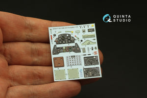 Quinta Studio QD32177 Bf 109E3/4 3D-Printed coloured Interior on decal paper (Trumpeter) 1/32 – Bild 3