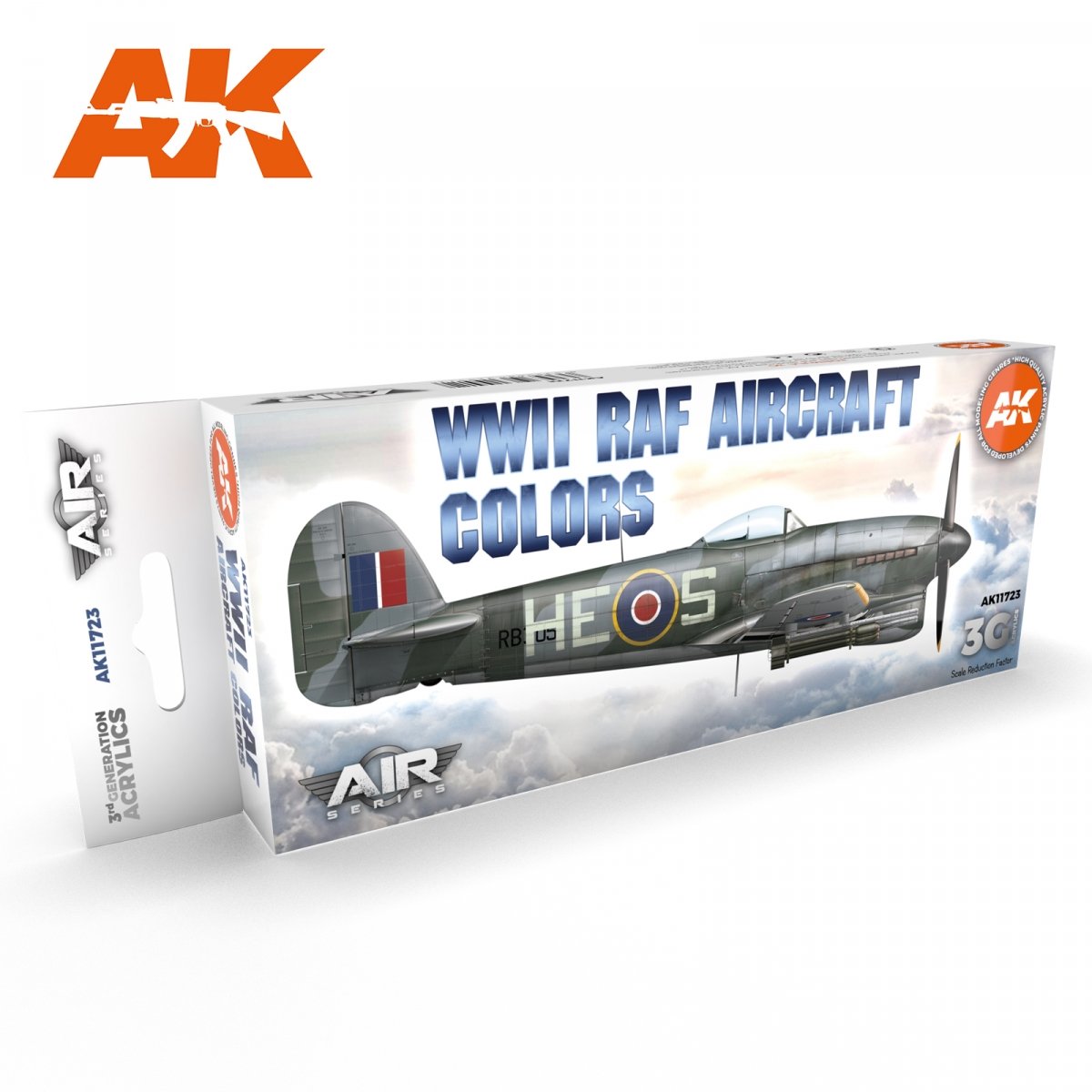 AK Interactive AK11723 Couleurs des avions de la RAF de la Seconde Guerre mondiale 8x17 ml