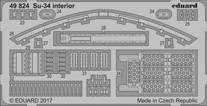 Eduard 49824 Su-34 interior HOBBY BOSS 1/48 – immagine 2