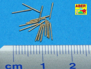 Aber 1/700L-17 Set of 16 pcs 105 mm SFLAK barrels SKC/33nT used in LC/37 mount for German war ships 1/700 – immagine 2