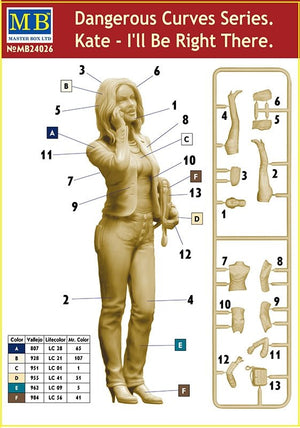 Master Box 24026 Dangerous Curves Series. Kate - I&amp;#39;ll Be Right There 1/24 – zdjęcie 4