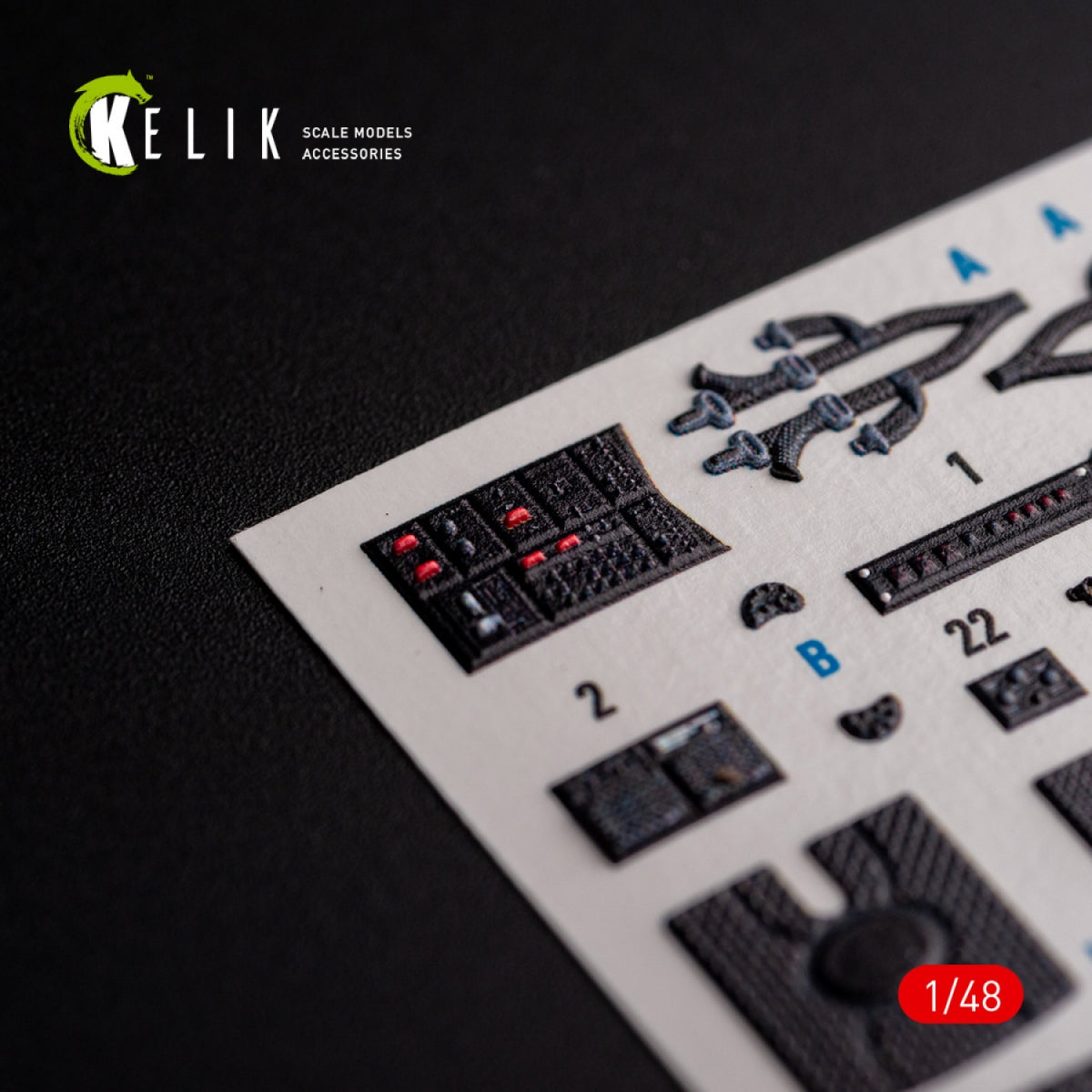 KELIK K48107 UH-1Y &amp;quot;Venom&amp;quot; - interior 3D decals for Zimi Model/KittyHawk kit 1/48 – image 4