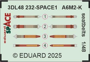 Eduard 3DL48232 A6M2-K seatbelts SPACE EDUARD 1/48 – image 3