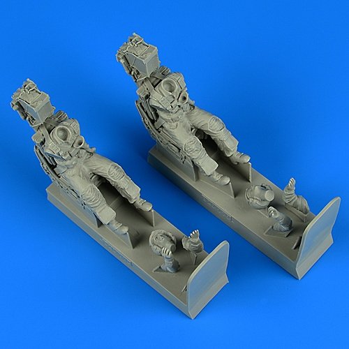 Aerobonus 320110 Figurine de pilote et opérateur de l&amp;#39;US Navy avec sièges éjectables pour F-14A/B Tomcat (Trumpeter/Tamiya, échelle 1/32)