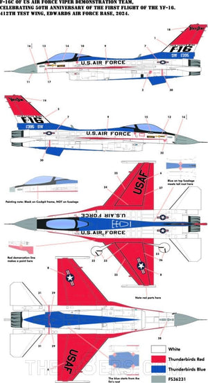 Kinetic K48107 F-16C Viper Demo Team 2024 1/48 – imagen 2