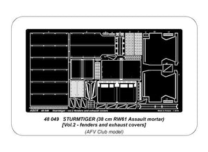 Aber 48049 STURMTIGER (38 cm RW61 Assault mortar) Vol.2 AFV 1/48 – imagen 10