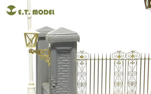E.T. Model J35-001 Park Gate &amp;amp; Fence FOR MINIART KIT – immagine 2