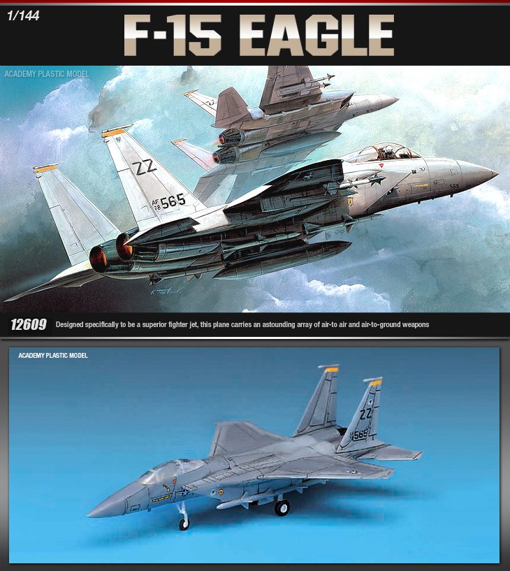 Maquette Academy 12609 F-15C EAGLE 1/144  – image 2