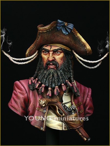 Young Miniatures YH1823 BLACK BEARD 1718 Queen Anne&amp;#39;s Revenge 1/10 – imagen 2