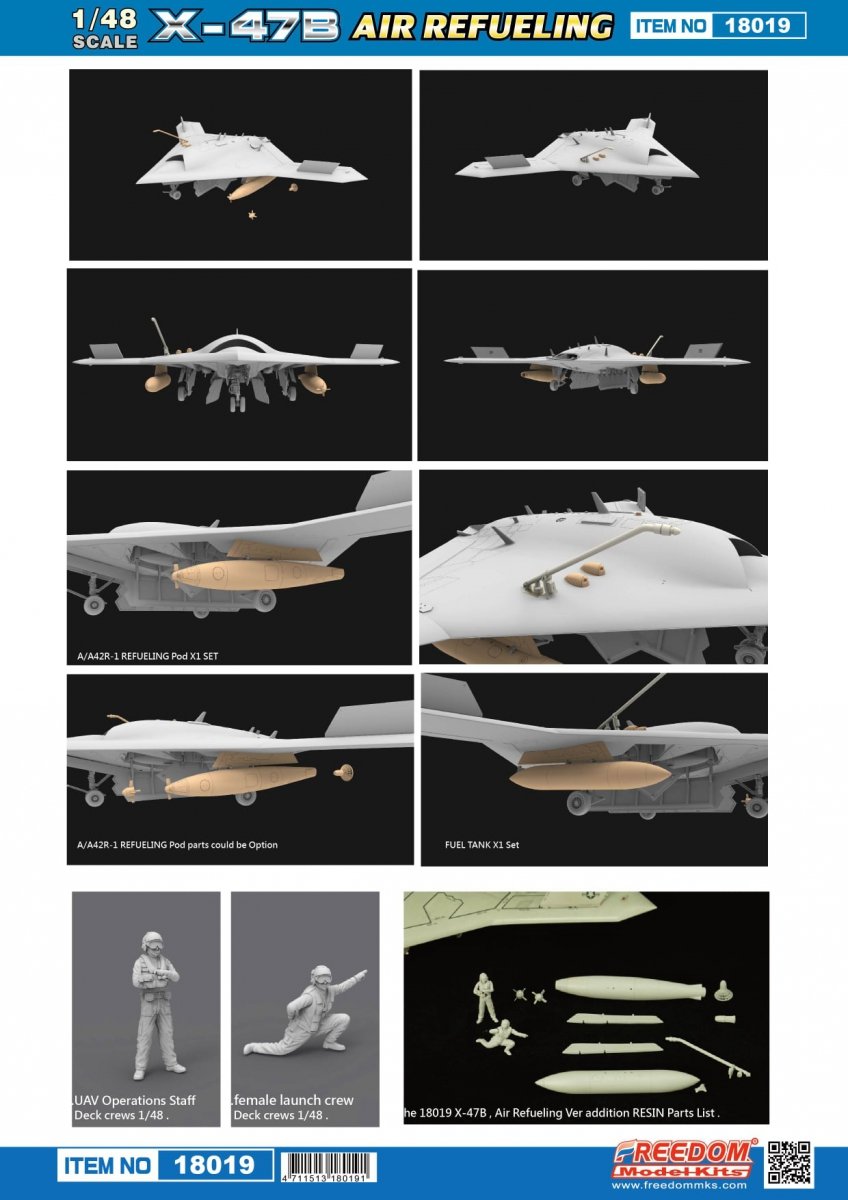 Freedom 18019 U.S Navy UCAS X-47B Air Refueling 1/48 – imagen 3