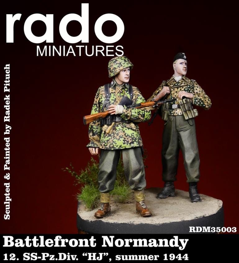 RADO Miniatures RDM35003 Front de bataille Normandie 12. SS Pz.Div. "HJ" été 1944 (deux figurines) 1/35