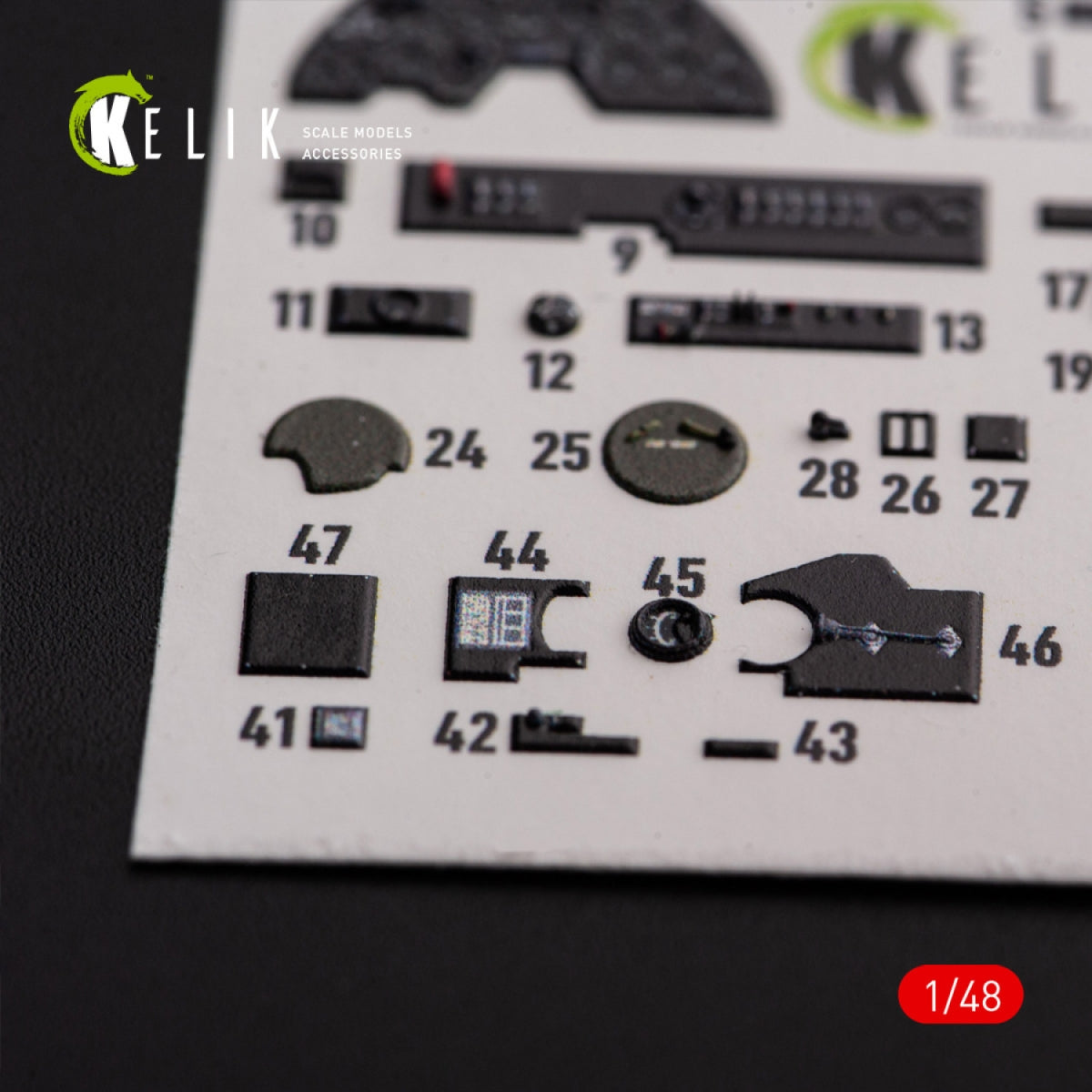 KELIK K48108 P-38F &amp;quot;Lightning&amp;quot; - interior 3D decals for Academy kit 1/48 – Bild 7