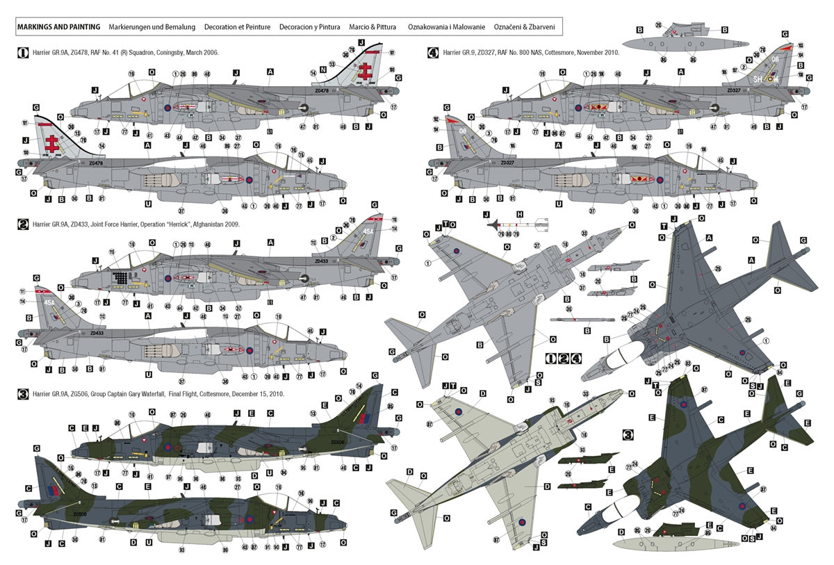Hobby 2000 48044 Harrier GR.9 ( Hasegawa + CARTOGRAF + MASKS ) 1/48 – image 3
