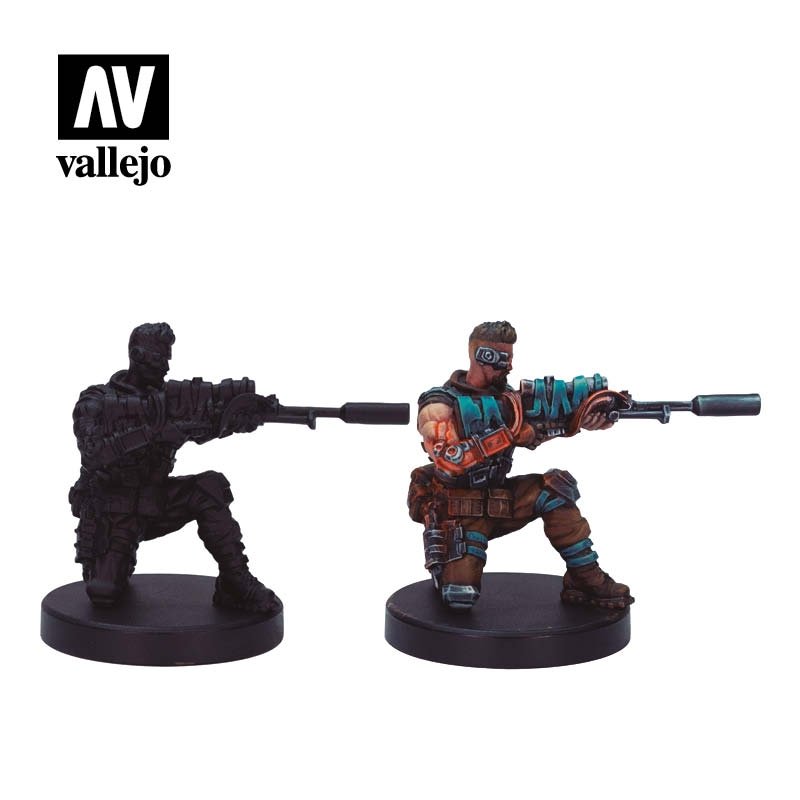 Vallejo 72309 Cyberpunk RED Solo Paint Set 8x17ml – zdjęcie 3