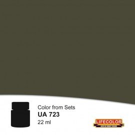 Peinture Lifecolor UA723 Rail Noir Vieilli 22 ml