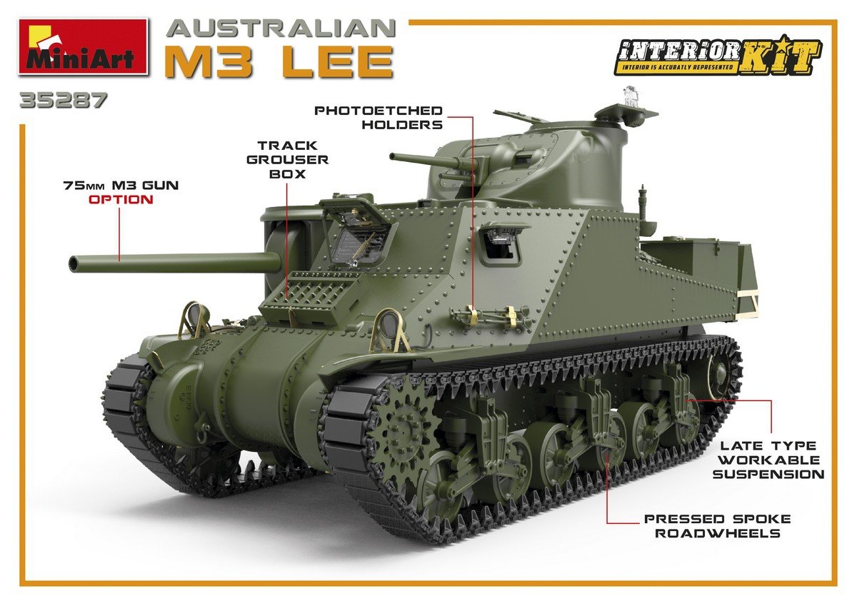 MiniArt 35287 AUSTRALIAN M3 LEE. INTERIOR KIT 1/35 – immagine 9
