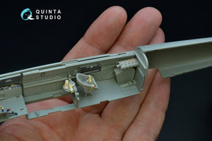 Quinta Studio QD48192 Bf 110C/D 3D-Printed &amp;amp; coloured Interior on decal paper (for Cyber-hobby kit) 1/48 – immagine 5