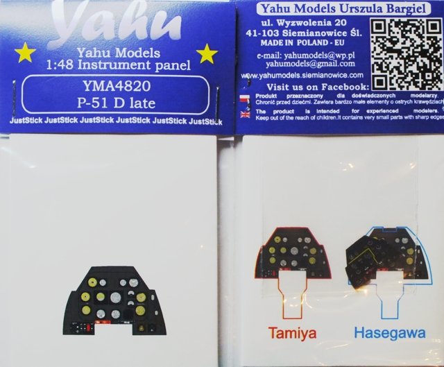 Yahu YMA4820 P-51 D late (Tamiya) 1/48