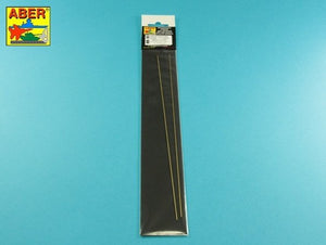 Aber HR-10 Sześciokątne pręty mosiężne 1,0mm długość 245mm x 2 szt. / Brass hexagonal rods 1,0mm length 245mm x2 pcs. – imagen 2