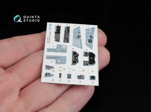 Quinta Studio QD48044 F/A-18C (early) 3D-Printed &amp;amp; coloured Interior on decal paper (for Kinetic) 1/48 – imagen 8