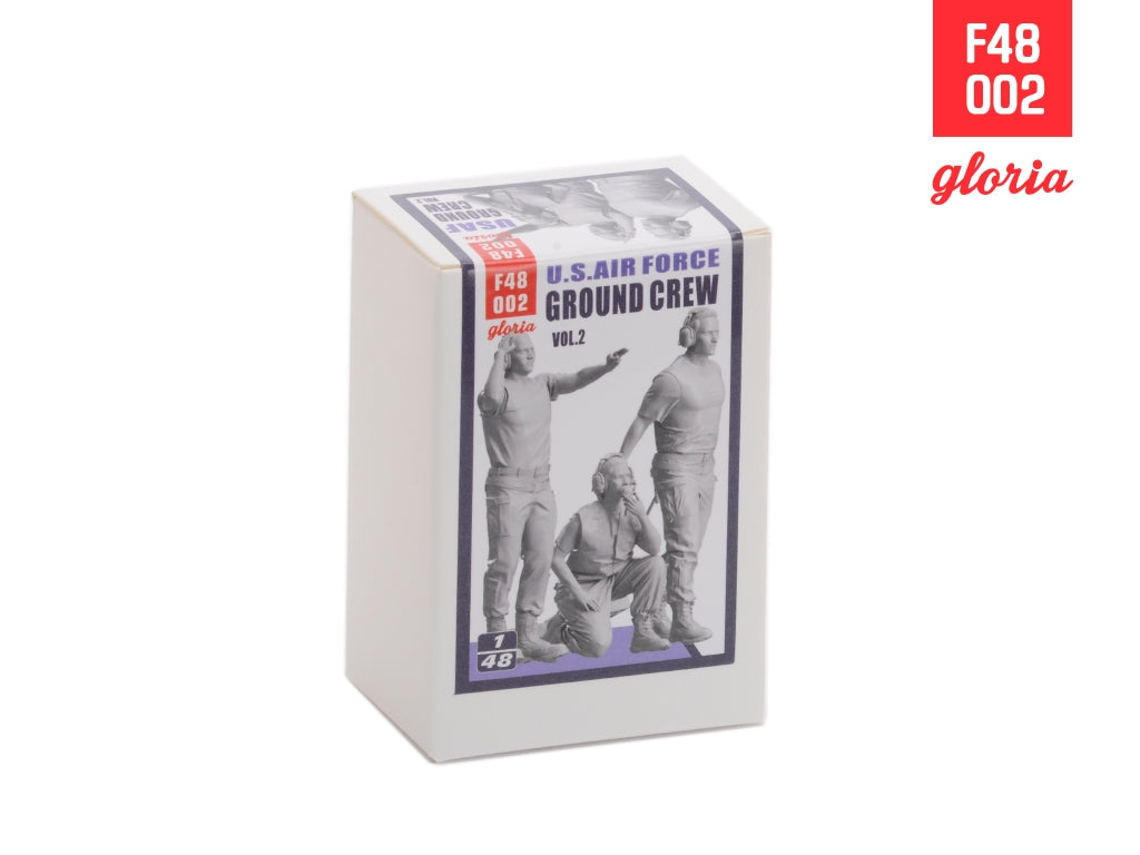 Gloria F48002 Ground Crew US Air Force vol.2 3D Printed Figures x 3 1/48 – imagen 2