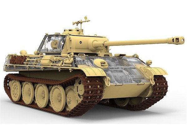 Rye Field Model 5016 Panther Ausf.G Early/Late w/full interior 1/35 – imagen 3