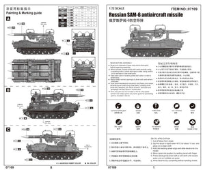 Trumpeter 07109 Russian SAM-6 antiaircraft missile 1/72 – immagine 2