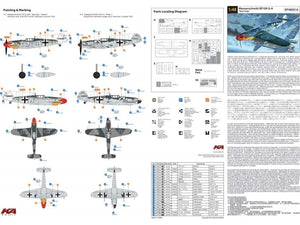 KA Models KP-48001A Messerschmitt Bf109 G-6 Red Tulip ( ex Fujimi )1/48 – immagine 11