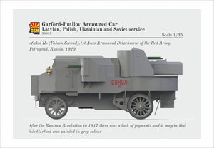 Copper State Models 35015 Voiture blindée Garford-Putilov, service letton, polonais, ukrainien, soviétique, échelle 1/35 – image 14