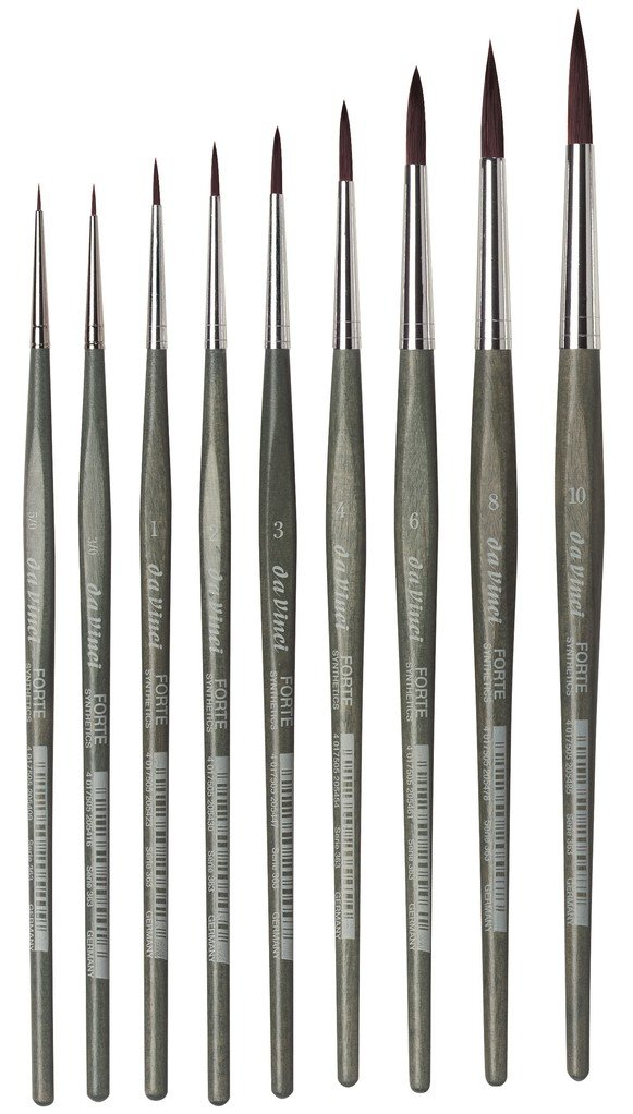 da Vinci 363/3 Pędzel FORTE Synthetics okrągły rozmiar 3 – immagine 2