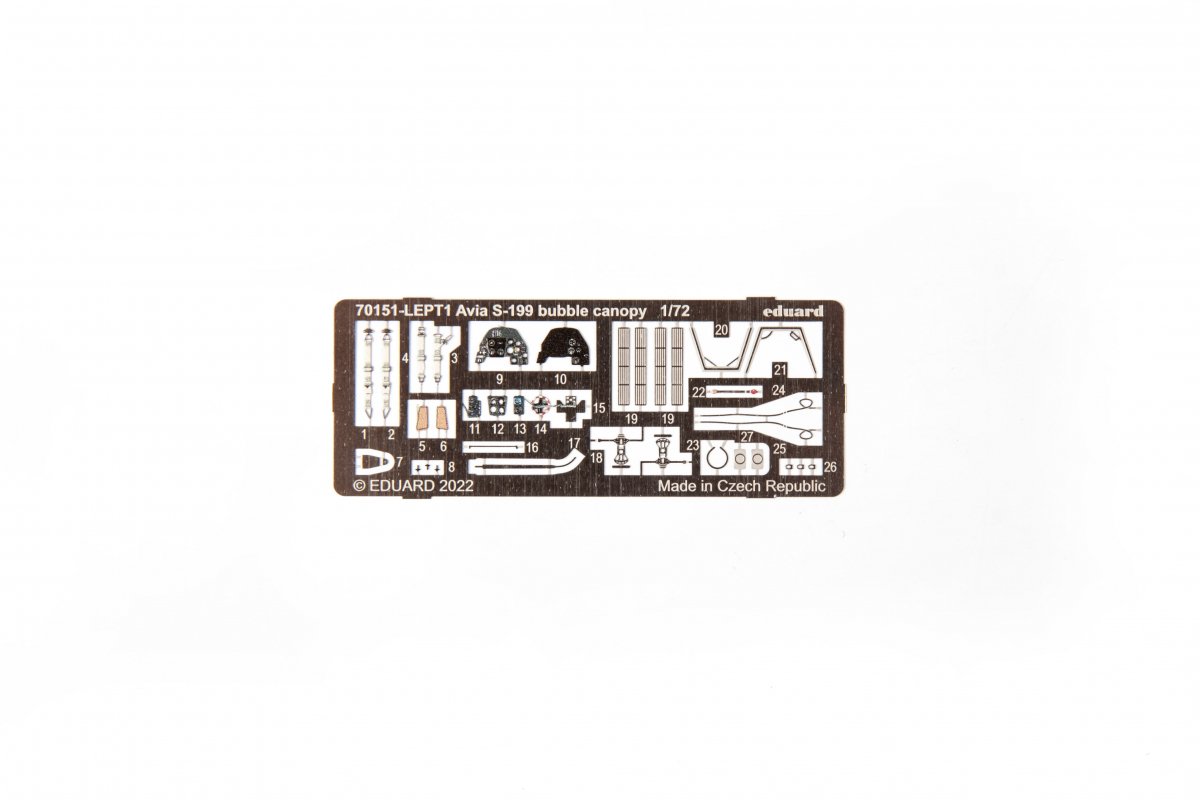 Eduard 70151 Avia S-199 bubble canopy 1/72 – immagine 5