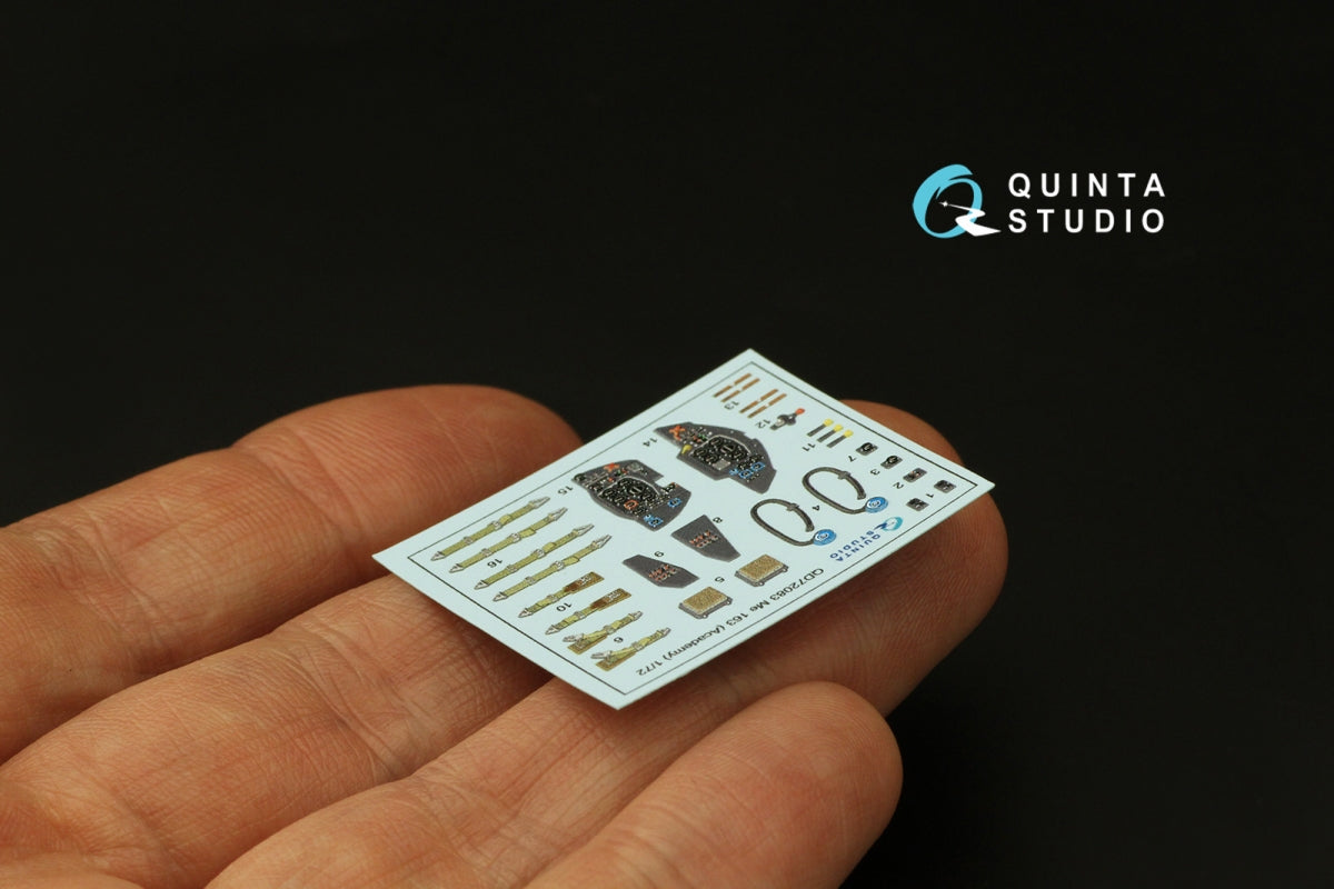 Quinta Studio QD72083 Me 163 3D-Printed &amp;amp; coloured Interior on decal paper (Academy) 1/72 – zdjęcie 4