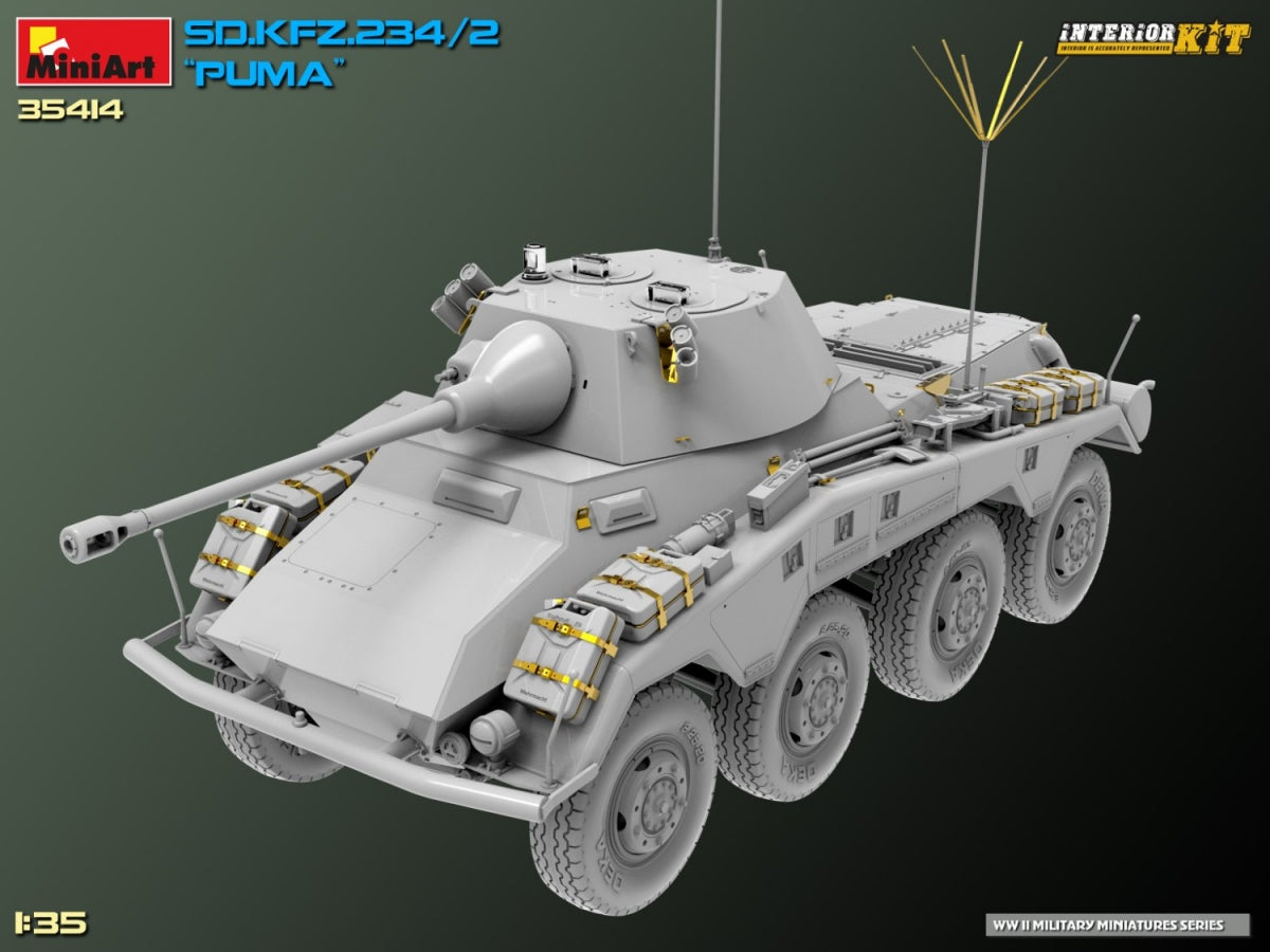 MiniArt 35414 Sd.Kfz. 234/2 PUMA. INTERIOR KIT 1/35 – Bild 3