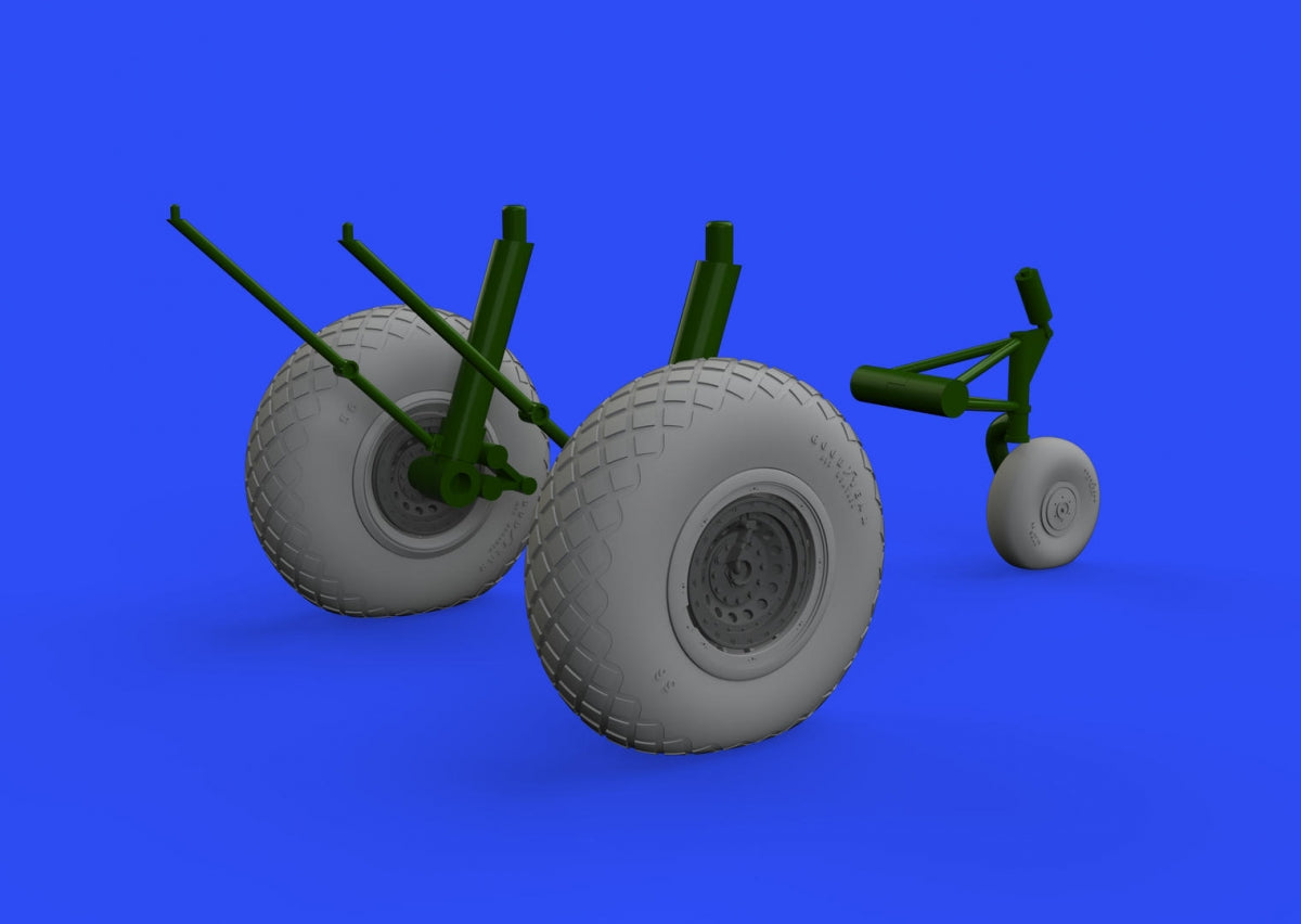 Eduard 6481020 B-17F wheels diamond tread EDUARD 1/48 – image 3