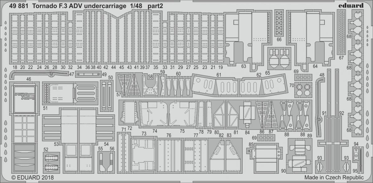 Eduard 49881 Tornado F.3 ADV undercarriage REVELL 1/48 – zdjęcie 2