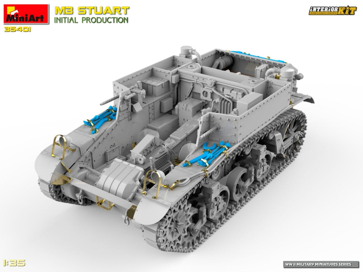 MiniArt 35401 M3 STUART INITIAL PRODUCTION 1/35 – image 5