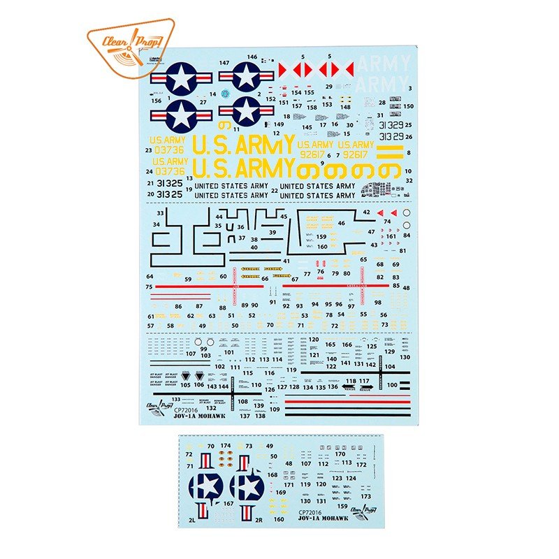 Clear Prop! CP72016 OV-1A / JOV-1A Mohawk ADVANCED KIT 1/72 – imagen 3
