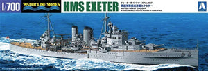 Aoshima 05273 Water Line Series No. 807 British Heavy Cruiser HMS Exeter 1/700