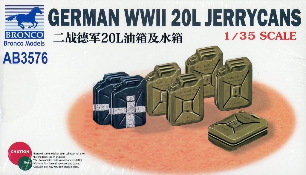 Bronco AB3576 German WWII 20L Jerrycans 1/35