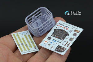 Quinta Studio QD+32241 MiG-3 3D-Printed &amp;amp; coloured Interior on decal paper (Trumpeter) (with 3D-printed resin parts) 1/32 – Bild 2