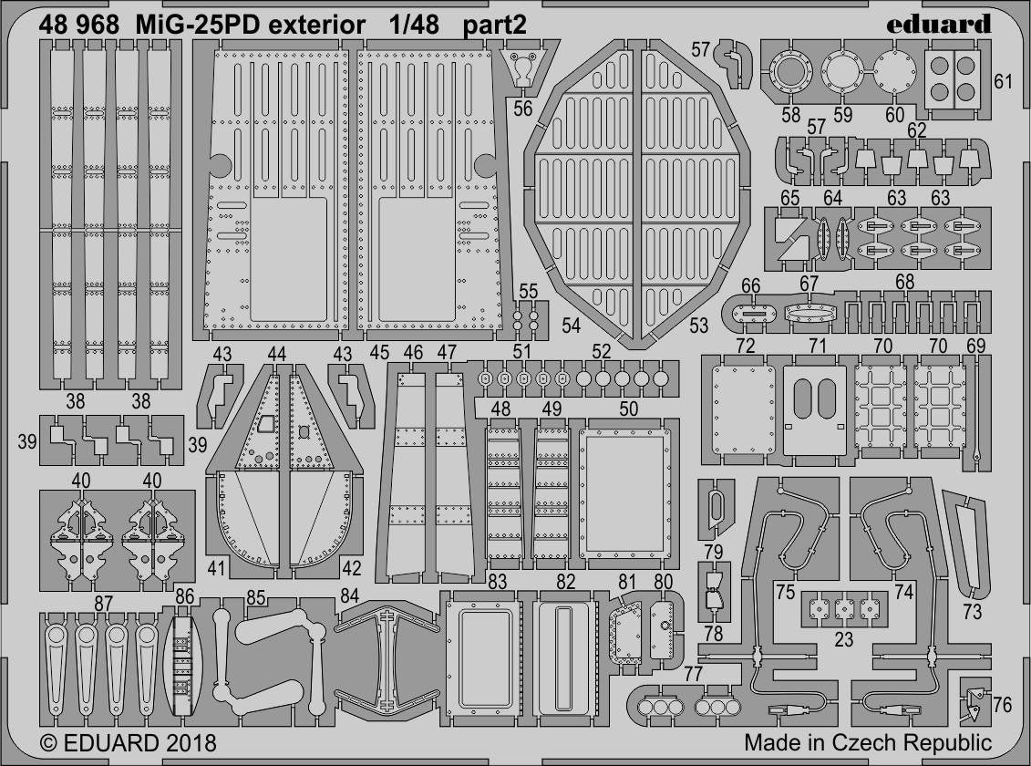 Eduard 48968 MiG-25PD exterior ICM 1/48