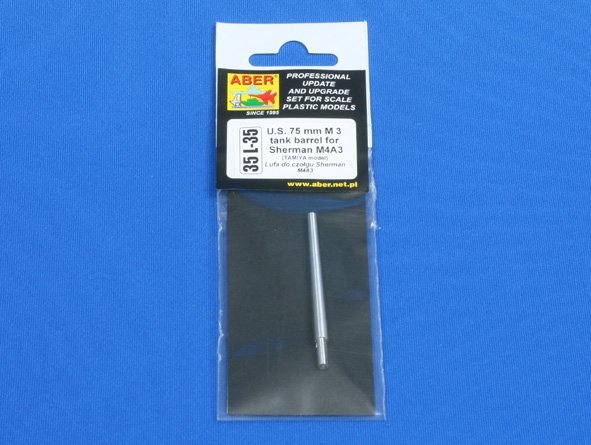 Aber 35L-035 US 75mm M3 tank barrel Sherman M4A3 1/35 – immagine 4