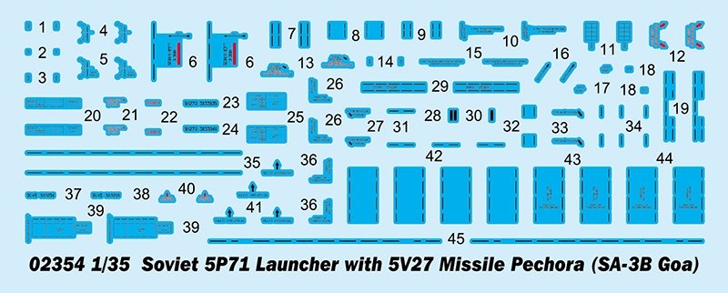 Trumpeter 02354 Soviet 5P71 Launcher with 5V27 Missile Pechora (SA-3B Goa) 1/35 – Bild 5