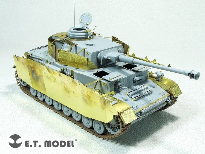 E.T. Model E35-290 WWII German Pz.Kpfw.IV Ausf.H w/Zimmerit Schurzen (Mid version) For DRAGON 1/35 – zdjęcie 3